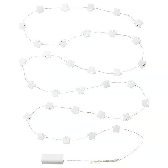 IKEA KUSTFYR LED Lighting Chain With 32 Lights, Ghost/Battery (606.054.50) NEW - Picture 1 of 3